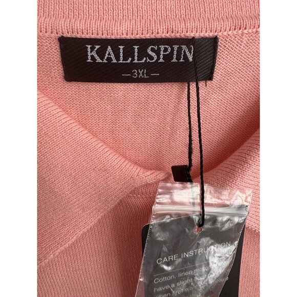 Kallspin Men's Cotton Knit Polo Sweater Classic Casual  Collared Pullover 3XL - Picture 8 of 15